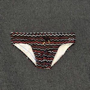 2eros xl swim brief chevron pattern